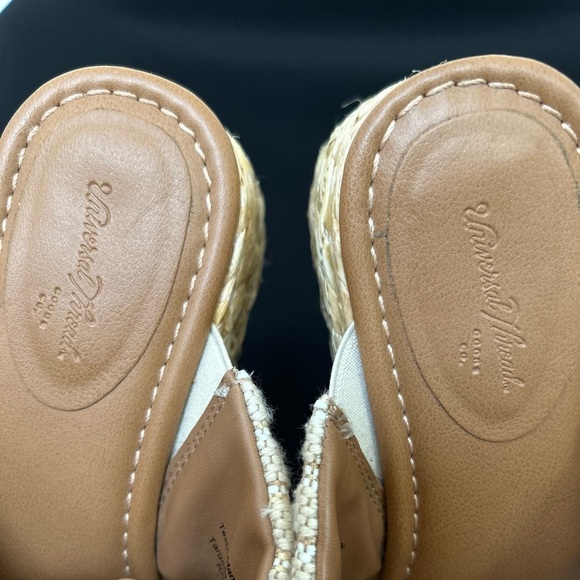 Women's Desi Wedge Sandals - Universal Thread Light Beige 7 - Picture 3 of 8